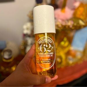 Partially used Sol De Janeiro Pistachio & Salted Carmel hair and body spray 8 oz